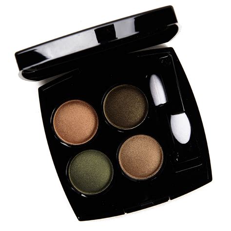 chanel blurry green eyeshadow quad|Chanel mediterranean eyeshadow palette.